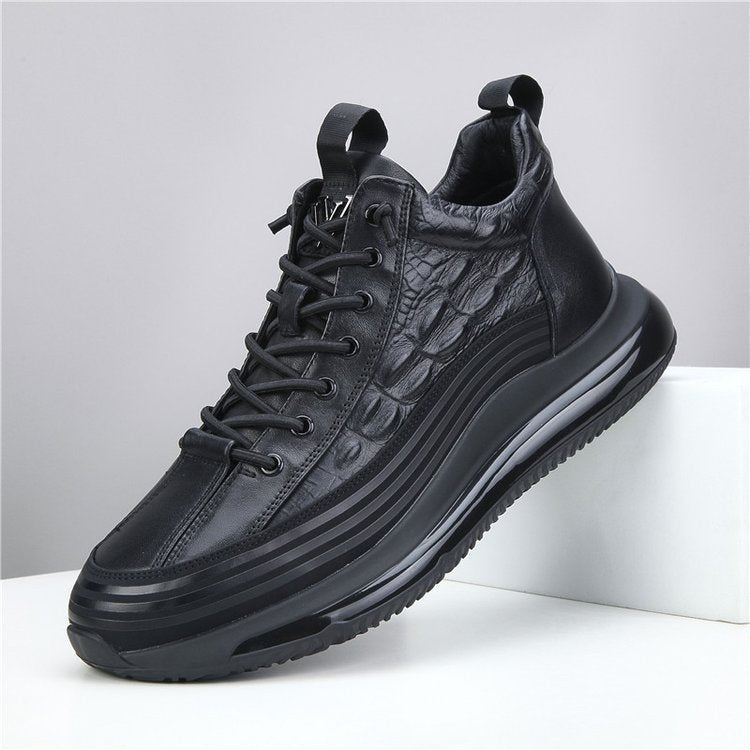 Men's Casual Leather-Look Air Cushion Shoes