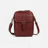 Women’s Compact Leather-Look Crossbody Handbag